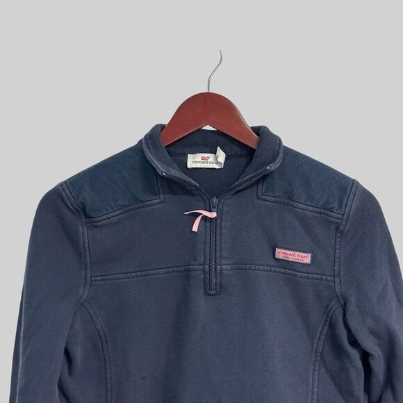 Vineyard Vines Womens Sweatshirt Size S Pullover 1/4 Zip Cotton Comfy Activewear - Picture 2 of 10